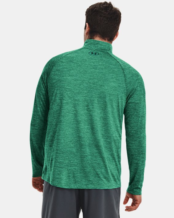 Men's UA Tech™ ½ Zip Long Sleeve in Green image number 1